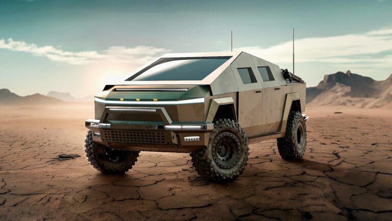 Military Cybertruck Desert