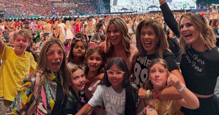 Hoda Kotb Savannah Guthrie Jenna Bush Hager Bring Kids to Taylor Swift Miami Show 01 2024