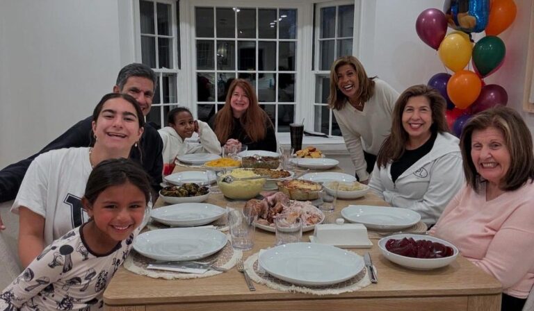 2 Hoda Kotb Celebrates 1st Thanksgiving in the Suburbs with Daughters Hope and Haley