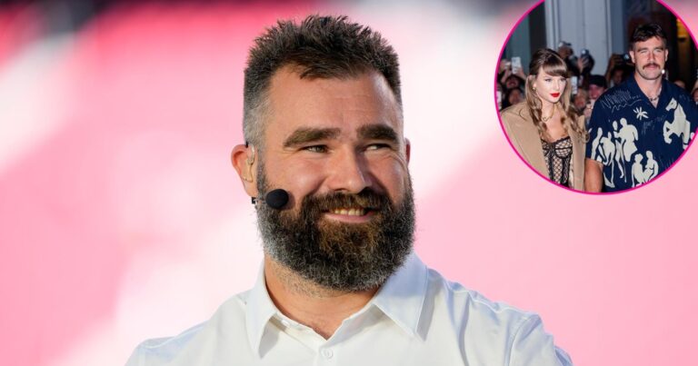 Promo Jason Kelce Teases Tough to Shop for Travis Kelce and Taylor Swift