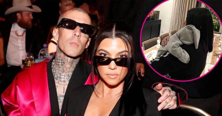 Travis Barker Shares Sweet Pic of Kourtney Kardashian Holding Rocky Thirteen 1 1