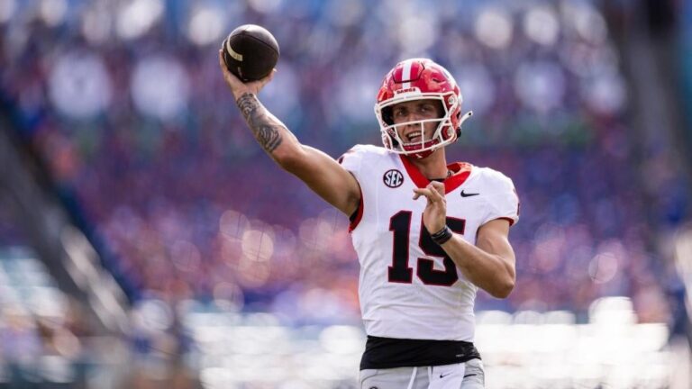 carson beck georgia bulldogs getty images