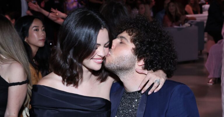 Benny Blanco Kisses Selena Gomez Cheek at Rare Impact Fund Benefit