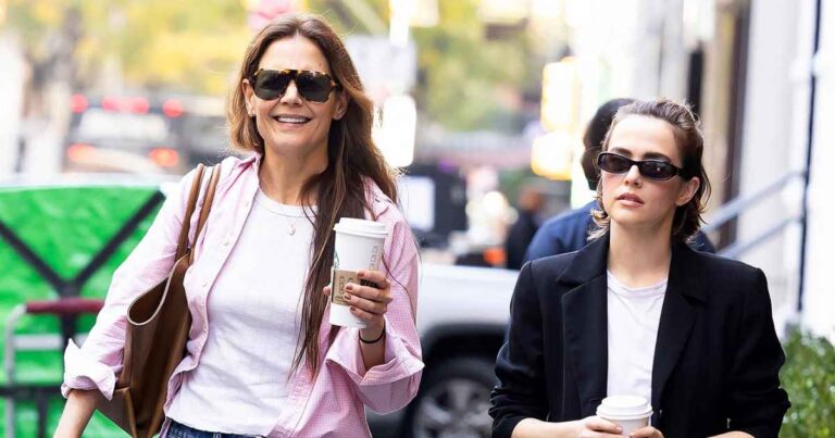 Katie Holmes and Zoey Deutch They Grab Coffee With Coworkers Just Like Us