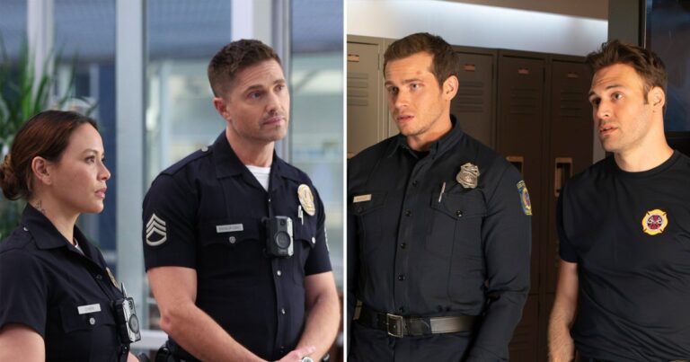 The Rookie Showrunner Weighs In on 9 1 1 Crossover Talk Explains Why It Would Be Hard