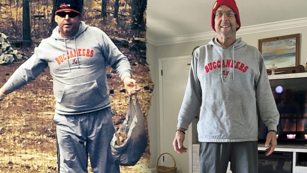 man loses weight swns