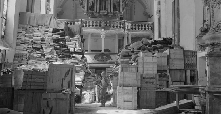 Looted Art German loot stored at Schlosskirche Ellingen Ellingen Bavaria Germany 1