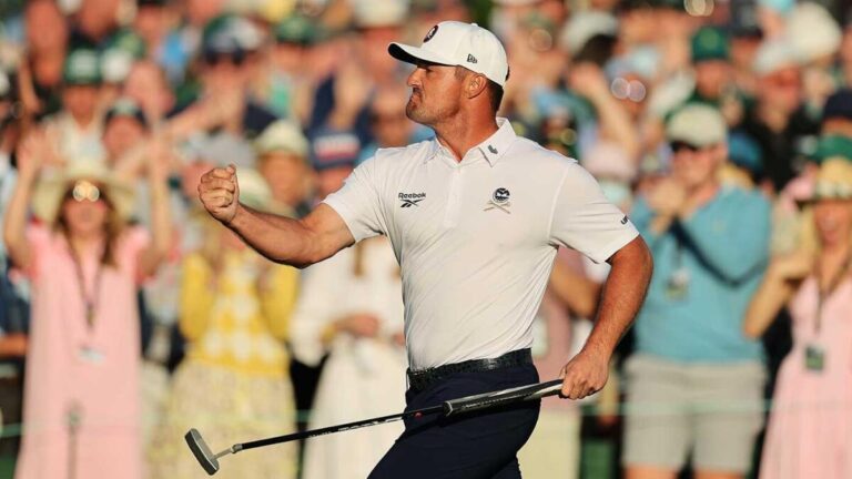 bryson dechambeau fist pump r3 masters g